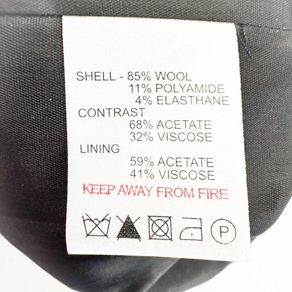 Reiss High Waisted Banded Black Pencil Straight Skirt Size 8 - Picture 4 of 6